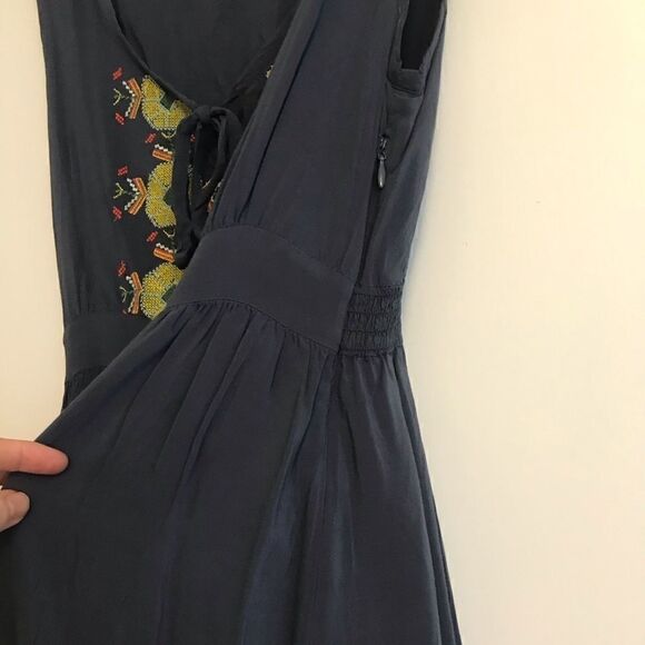 Fossil Embroidered Sleeveless Peasant Dress - Picture 7 of 7